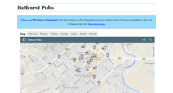 Desktop Screenshot of bathurstpubs.com